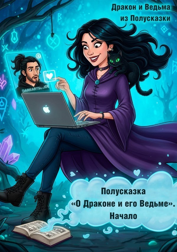 Полусказка «О Драконе и его Ведьме». Начало - Дракон и Ведьма из Полусказки