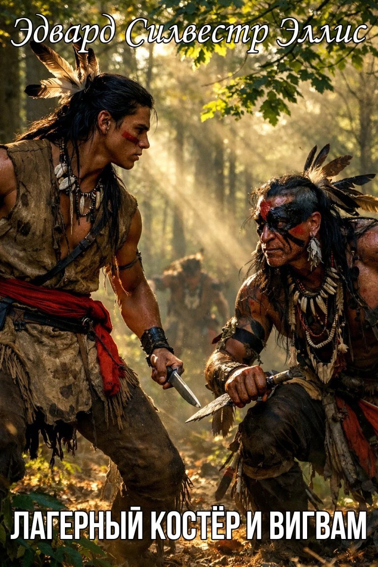 Эдвард Силвестр Эллис. Лагерный костёр и вигвам - Звёздное Дыхание