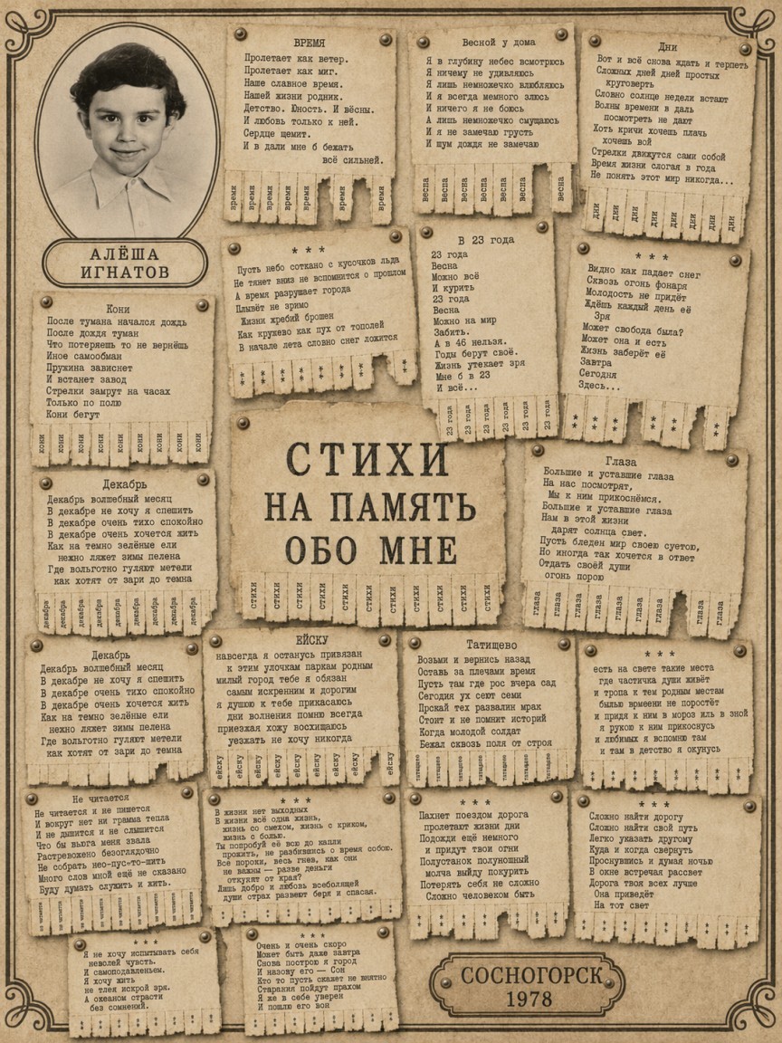 Стихи "На память обо мне". - Алекс Клён