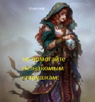 Не помогайте незнакомым старушкам. - Пчелка