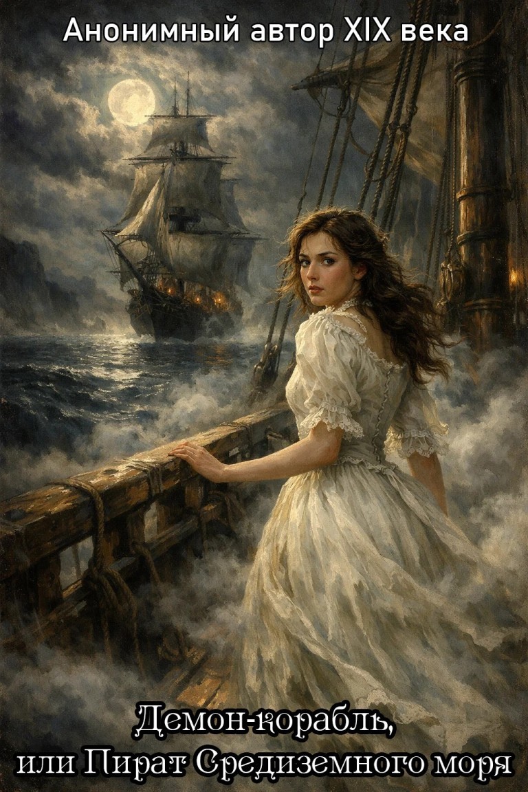 Анонимный автор XIX века. Демон‑корабль, или Пират Средиземного моря - Искусственный Интеллект